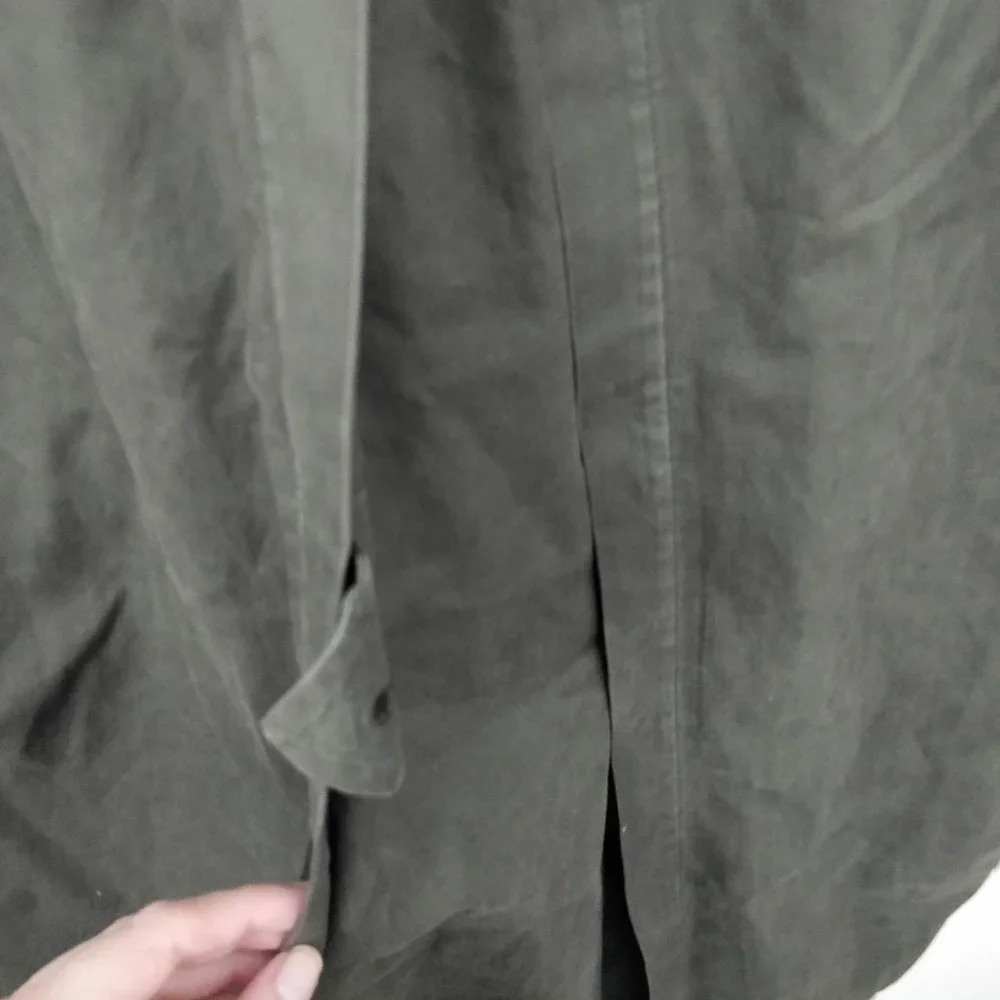 Vintage Burberry Olive Nova Check Coat with Liner